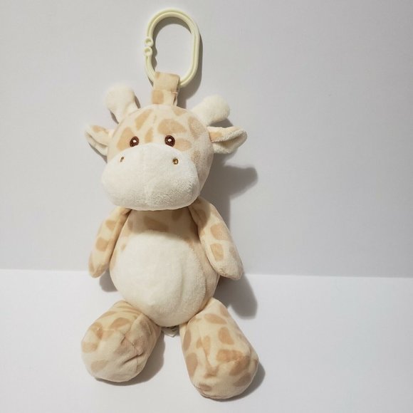 Kellytoy Toys Kellytoy Giraffe Clip On Plush Rattle Lovey Toy